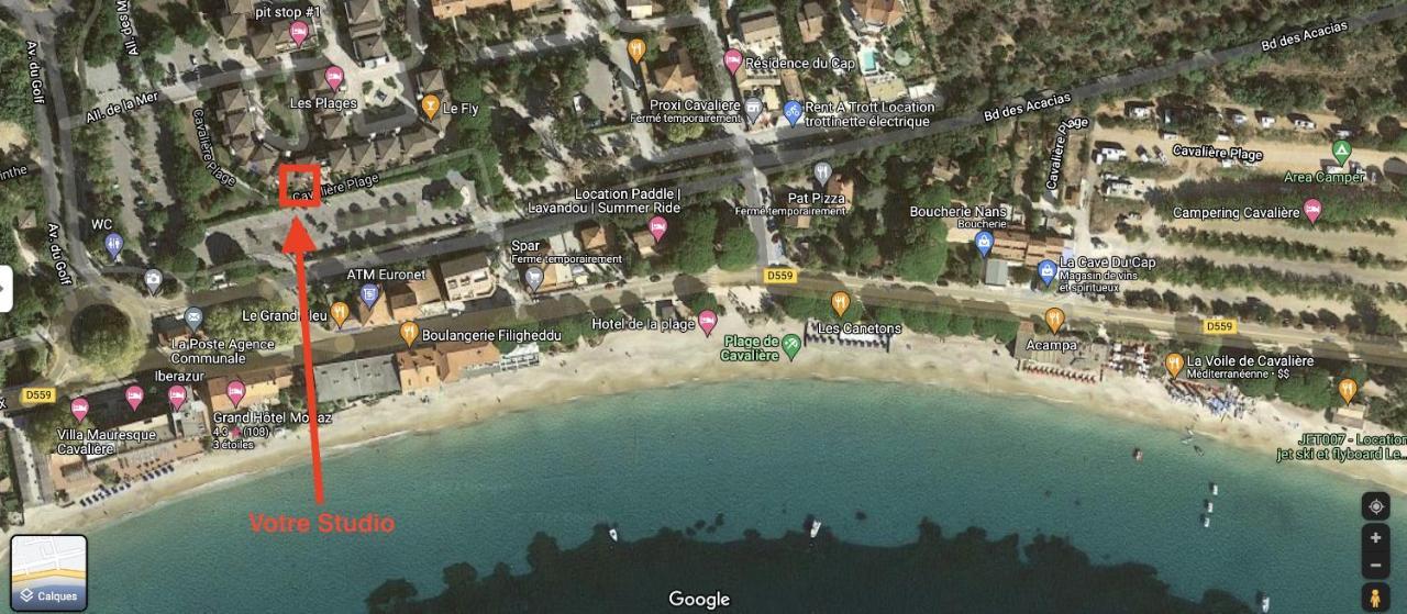 Magnifique Studio A 50M De La Plage De Cavaliere - Studio Tamarindo Le Lavandou Kültér fotó